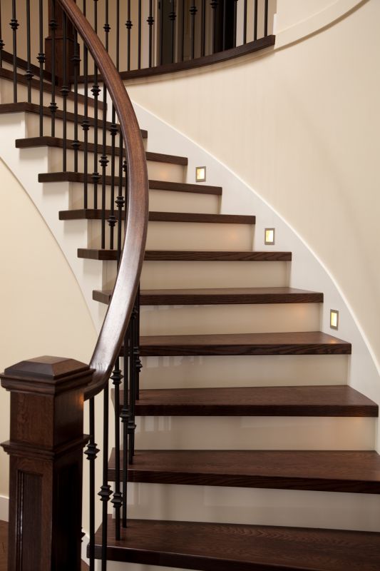 Curved Staircase Installation in Wilmington, NC